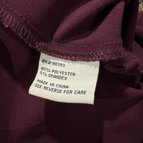 Pamela McCoy Jumpsuit Y2K Cottage Boho Minimalist Retro Casual Comfort Purple 1X - Picture 3 of 5